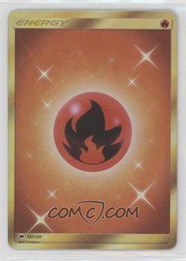 2017 Pokémon Sun & Moon - Burning Shadows - [Base] #167 - Secret Rare - Fire Energy