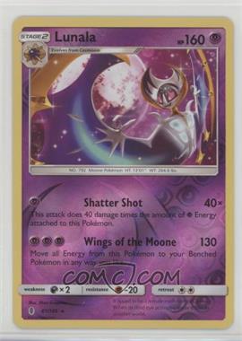 2017 Pokémon Sun & Moon - Guardians Rising - [Base] - Reverse Foil #61 - Lunala