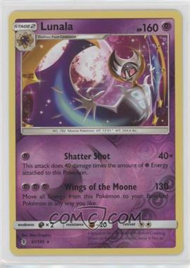 2017 Pokémon Sun & Moon - Guardians Rising - [Base] - Reverse Foil #61 - Lunala