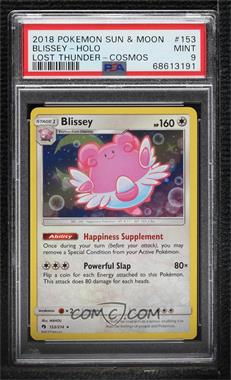 2018 Pokemon Sun & Moon - Lost Thunder - [Base] #153 - Holo - Blissey [PSA 9 MINT]