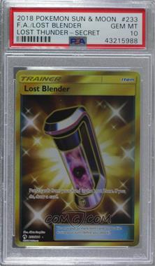 2018 Pokemon Sun & Moon - Lost Thunder - [Base] #233 - Secret - Lost Blender [PSA 10 GEM MT]