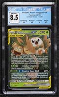 Rowlet & Alolan Exeggutor GX [CGC 8.5 NM/Mint+]