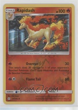 2019 Pokémon Sun & Moon - Cosmic Eclipse - [Base] - Reverse Foil #24 - Rapidash