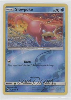 2019 Pokémon Sun & Moon - Hidden Fates - [Base] - Reverse Foil #12 - Slowpoke