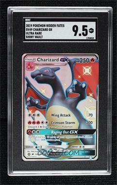 2019 Pokémon Sun & Moon - Hidden Fates - Shiny Vault #SV49 - Shiny - Charizard GX [SGC 9.5 Mint+]