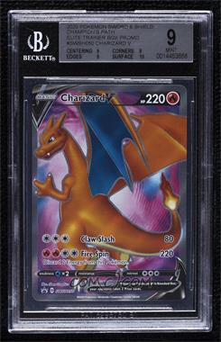 2020-Current Pokémon Sword & Shield - Black Star - Promos #SWSH050 - Charizard V (2020 Champions Path) [BGS 9 MINT]