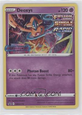 2020-Current Pokémon Sword & Shield - Black Star - Promos #SWSH170 - Deoxys (Prerelease)