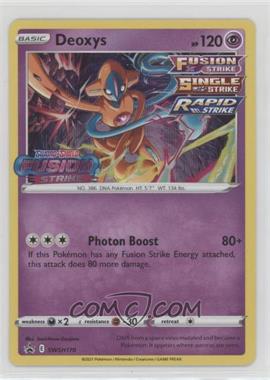 2020-Current Pokémon Sword & Shield - Black Star - Promos #SWSH170 - Deoxys (Prerelease)