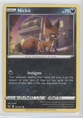 2020 Pokémon Sword & Shield - Base - [Base] #125 - Nickit