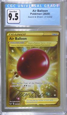 2020 Pokémon Sword & Shield - Base - [Base] #213 - Secret - Air Balloon [CGC 9.5 Gem Mint]