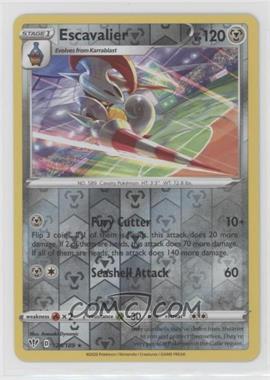 2020 Pokémon Sword & Shield - Darkness Ablaze - [Base] - Reverse Foil #124 - Escavalier