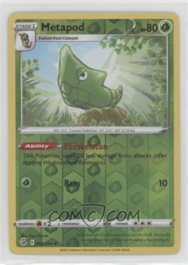 2021 Pokemon Sword & Shield - Fusion Strike - [Base] - Reverse Foil #002 - Metapod