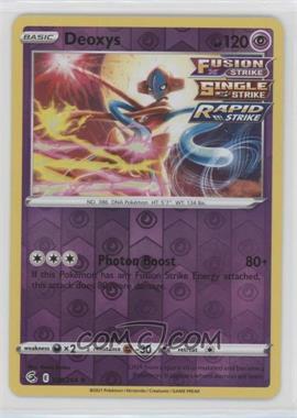 2021 Pokemon Sword & Shield - Fusion Strike - [Base] - Reverse Foil #120 - Deoxys