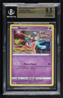 2021 Pokemon Sword & Shield - Fusion Strike - [Base] #120 - Holo - Deoxys [BGS 9.5 GEM MINT]