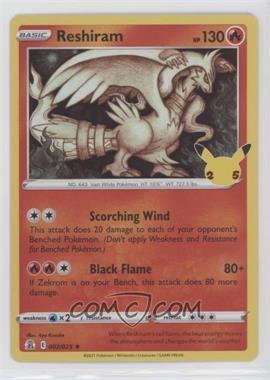 2021 Pokémon - Celebrations - [Base] #002 - Holo - Reshiram