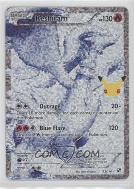 2021 Pokémon - Celebrations - Classic Collection - [Base] #113/114 - Reshiram (Black & White)
