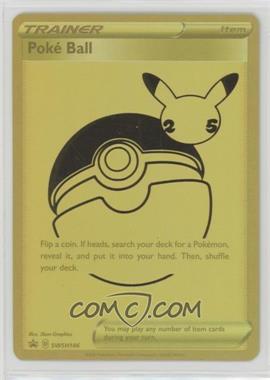 2021 Pokémon - Celebrations - Classic Collection - [Base] #SWSH146 - Poké Ball (Sword & Shield Black Star Promo; Gold Art)