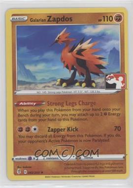 2021 Pokémon Sword & Shield - Evolving Skies - Prize Pack League Promo #082 - Galarian Zapdos