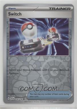 2023 Pokemon Scarlet & Violet - (SV1EN) - [Base] - Reverse Foil #194 - Switch