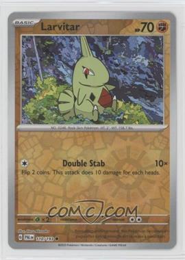 2023 Pokemon Scarlet & Violet - Paldea Evolved - [Base] - Reverse Foil #110 - Larvitar