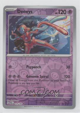 2023 Pokemon Scarlet & Violet - Paradox Rift (PAREN) - [Base] - Reverse Foil #074 - Deoxys