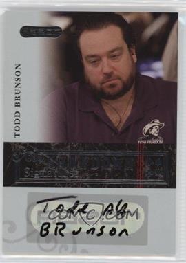 2006 Razor Poker - Showdown Signatures #A-32 - Todd Brunson