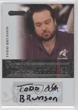 2006 Razor Poker - Showdown Signatures #A-32 - Todd Brunson