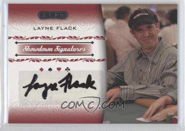 2007 Razor Poker - Showdown Signatures #SS-11 - Layne Flack