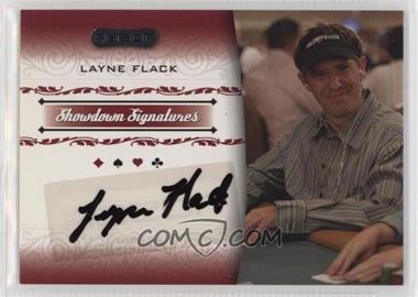 2007 Razor Poker - Showdown Signatures #SS-11 - Layne Flack [EX to NM]