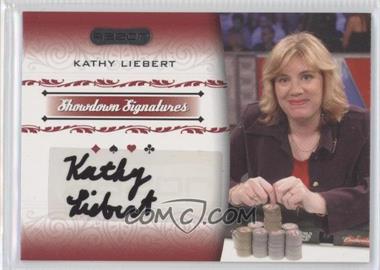 2007 Razor Poker - Showdown Signatures #SS-24 - Kathy Liebert