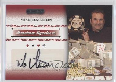 2007 Razor Poker - Showdown Signatures #SS-28 - Mike Matusow