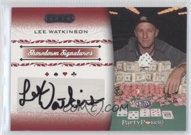 2007 Razor Poker - Showdown Signatures #SS-45 - Lee Watkinson