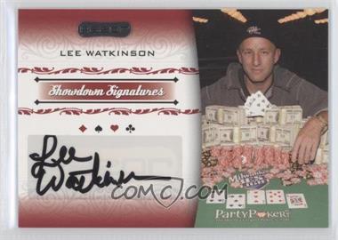 2007 Razor Poker - Showdown Signatures #SS-45 - Lee Watkinson
