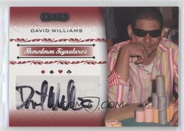 2007 Razor Poker - Showdown Signatures #SS-46 - David Williams