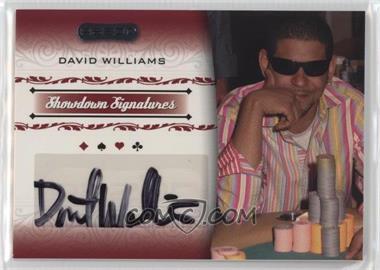 2007 Razor Poker - Showdown Signatures #SS-46 - David Williams