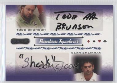 2007 Razor Poker - Showdown Signatures #SS-56 - Todd Brunson, Sean Sheikhan