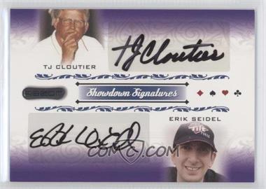 2007 Razor Poker - Showdown Signatures #SS-64 - Tj Cloutier, Erik Seidel