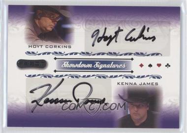 2007 Razor Poker - Showdown Signatures #SS-65 - Hoyt Corkins, Kenna James