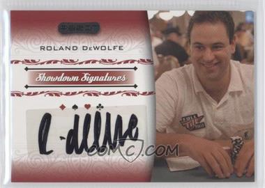 2007 Razor Poker - Showdown Signatures #SS-7 - Roland Dewolfe