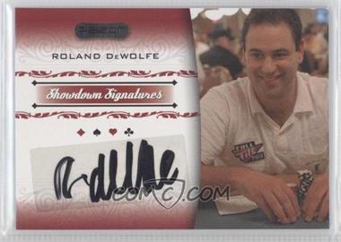 2007 Razor Poker - Showdown Signatures #SS-7 - Roland Dewolfe