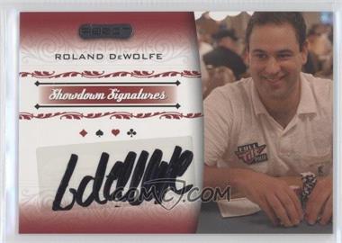 2007 Razor Poker - Showdown Signatures #SS-7 - Roland Dewolfe