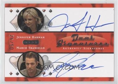 2010 Razor Poker - Dual Signatures #DS-5 - Jennifer Harman, Marco Traniello /50
