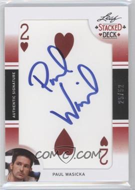 2011 Leaf - Stacked Deck - Autographs #SD-PW1 - Paul Wasicka /52