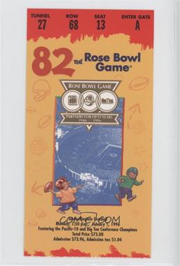 1902-Now Rose Bowl - Ticket Stubs #82 - 1996 (Southern California (USC) Trojans vs. Northwestern Wildcats)