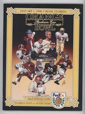 1935-Now Orange Bowl - Game Programs #62 - 1996 (Florida State Seminoles vs. Notre Dame Fighting Irish) [Good to VG‑EX]