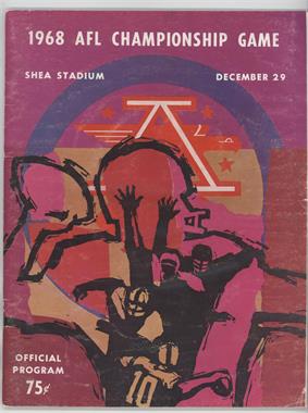 1960-69 American Football League (AFL) Championship Game - Game Programs #9 - 1968 (New York Jets vs. Oakland Raiders) [Good to VG‑EX]