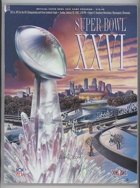 1967-Now Super Bowl - Game Programs #XXVI - Washington Redskins vs. Buffalo Bills [Readable (GD‑FN)]
