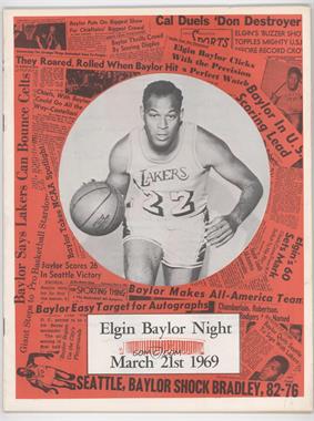 1969 Elgin Baylor Night - Event Program #_ELBA - March 21 (Elgin Baylor)