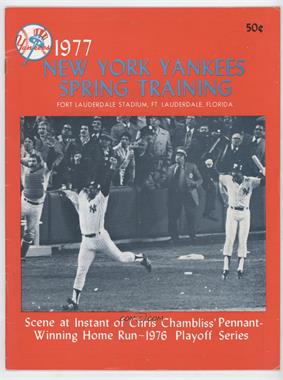 1977 New York Yankees - Game Programs #_CHCH - Spring Training (Chris Chambliss) [Good to VG‑EX]