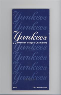 1982 New York Yankees - Media Guide #NYYA - New York Yankees [Good to VG‑EX]